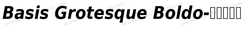 Basis Grotesque Boldo字体转换
